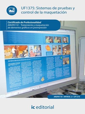 cover image of Sistemas de pruebas y control de la maquetación. ARGP0110